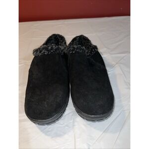 Minnetonka Womens Northmost Boots Black Suede Water‑Resistant Slip On Size 7 NEW